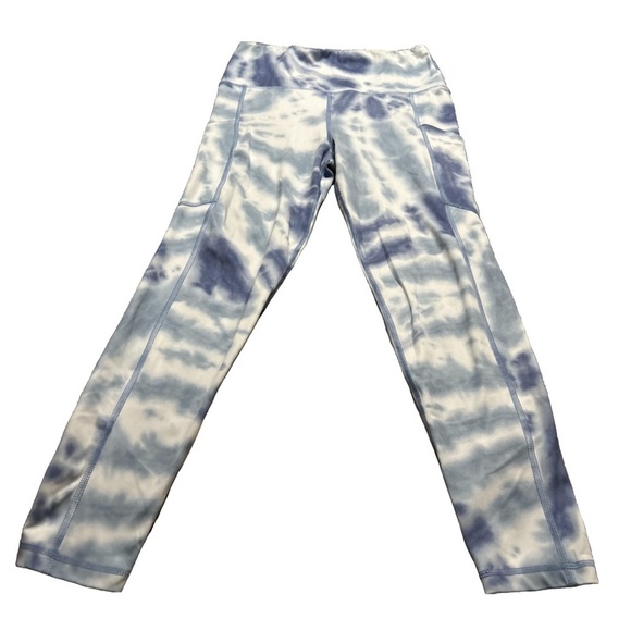 American Eagle Outfitters Pants - Women's Tie Dye Blue and White American Eagle Leggings Size Large